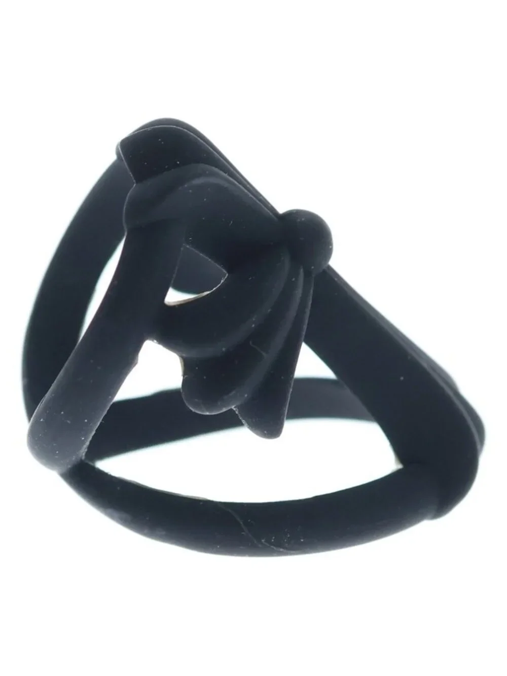 Chrome Hearts Infinity CH Crs Plstc CH Cross Ruba Ring Black